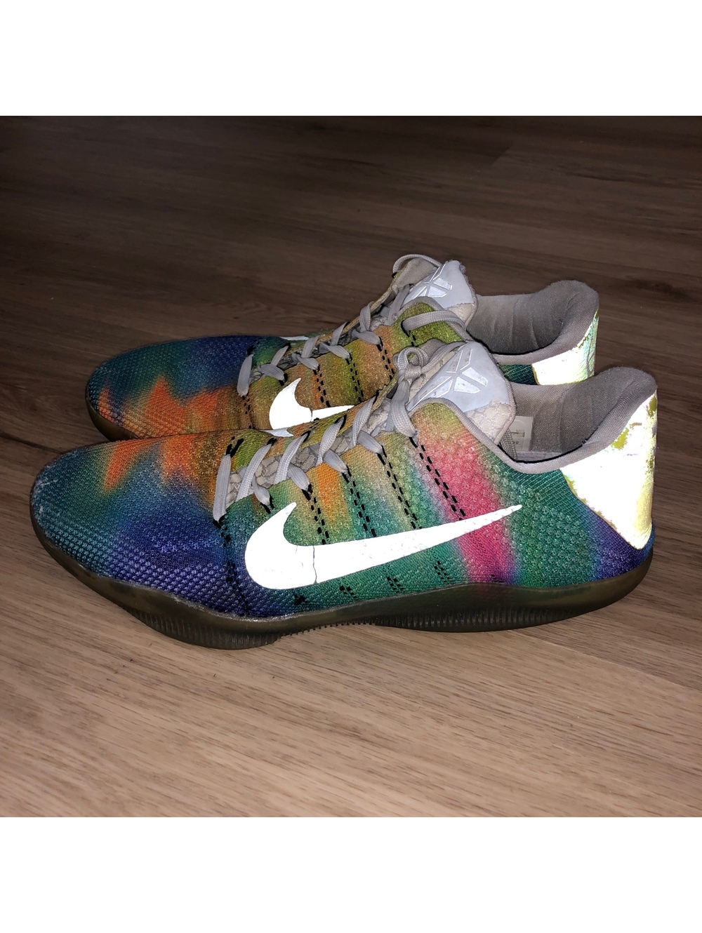 NIKE KOBE 11 ELITE NORTHERN LIGHTS DEROZAN MULTICOLOR ALL STAR GAME LOW MENS 12
